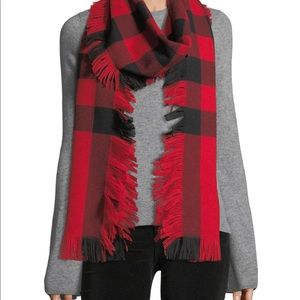Burberry fringe half mega scarf